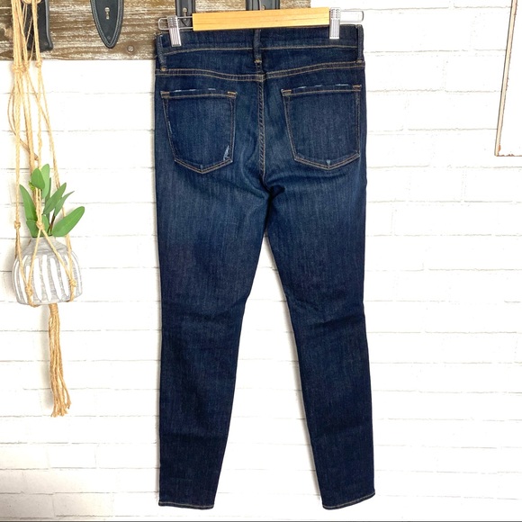 Frame Denim Le Skinny de Jeanne Distressed Jeans - Picture 7 of 7